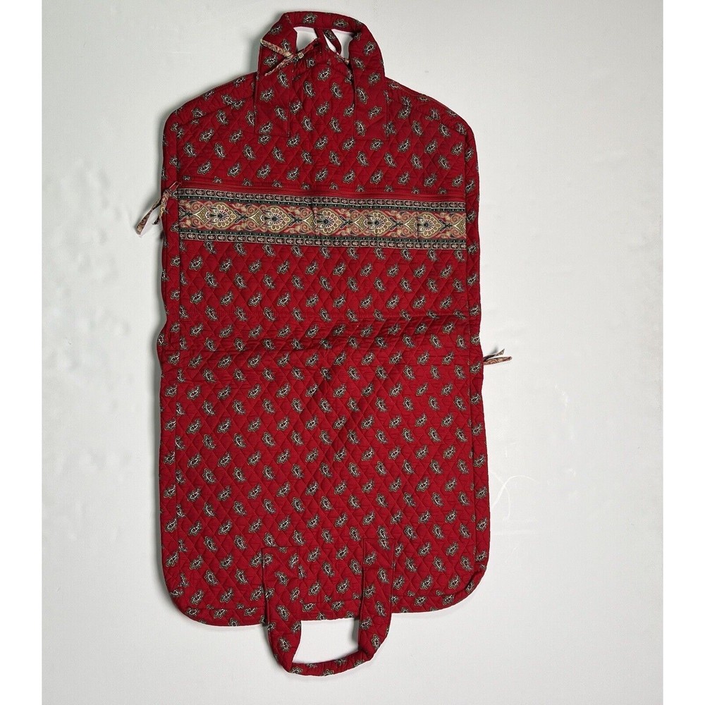 Vera Bradley Red Fall 1991 Garment Bag Made in USA Large Double Zip